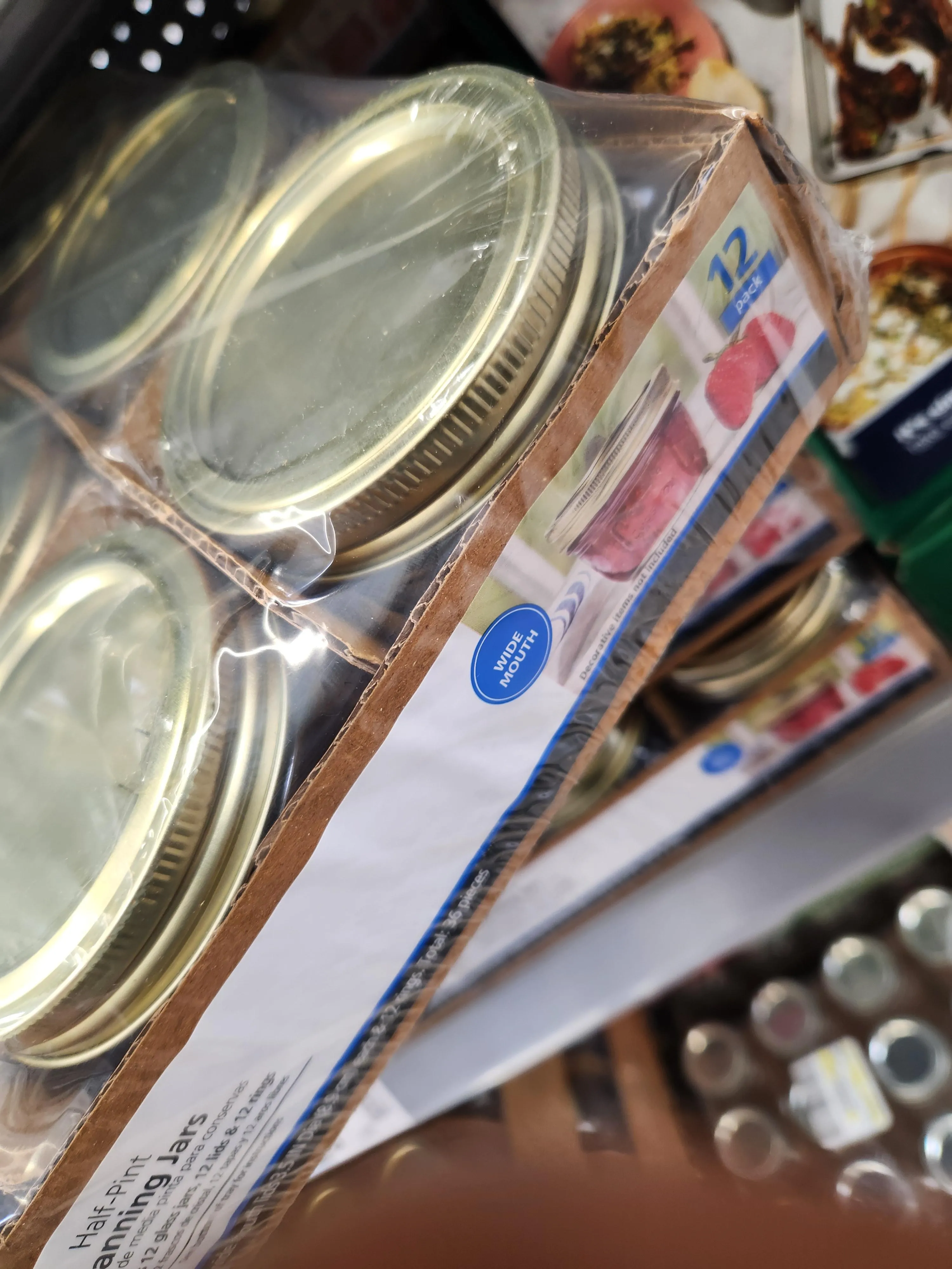 Have yall seen these new shallow and wide 1/2 pint jars at walmart?