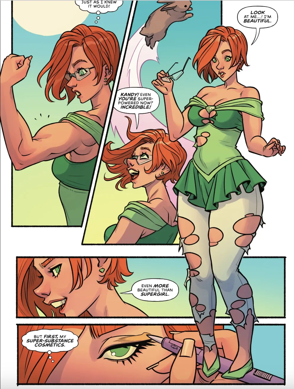 Lesla Lar becoming thicc after a bit of yellow sunlight [Supergirl (2025), #2]