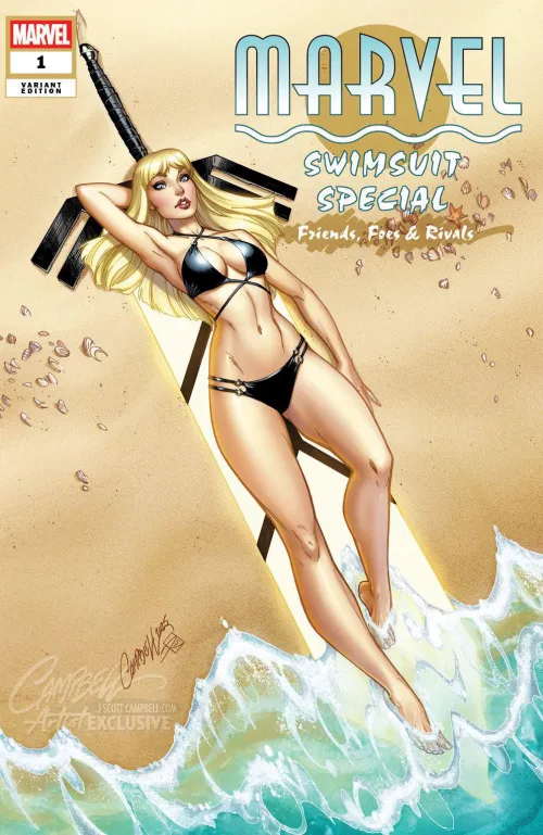 Magik is awesome [Marvel Swimsuit special: friends, foes and rivals #1]