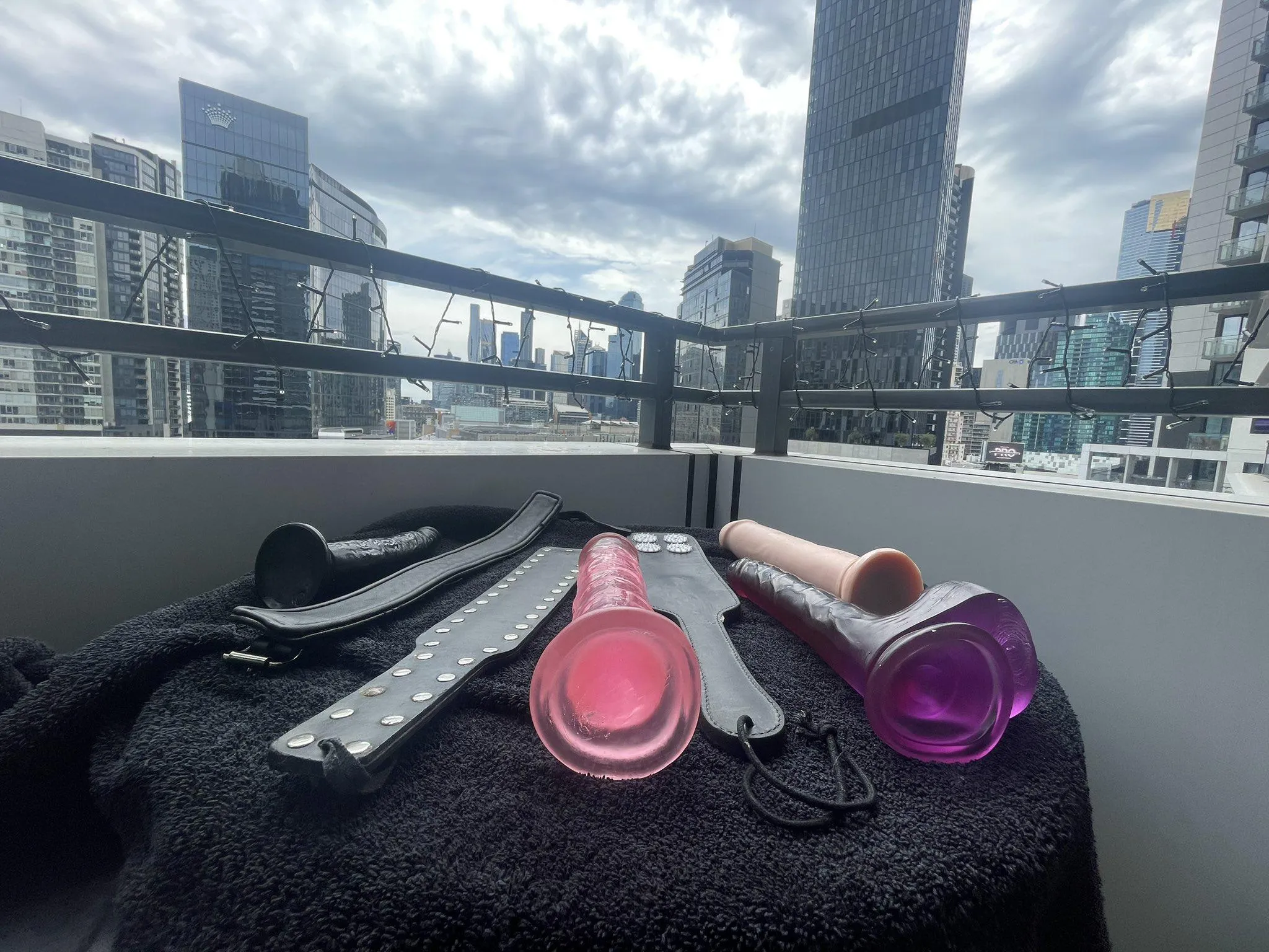 My favorite toys and a beautiful view.