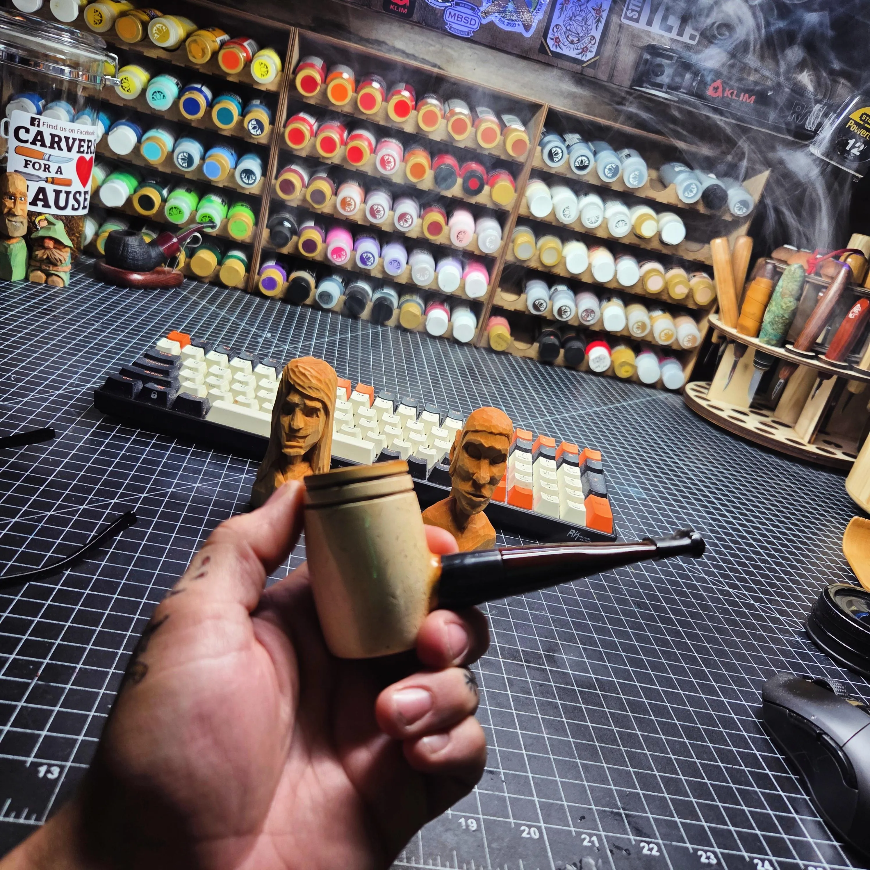 My view last night before hobby time!