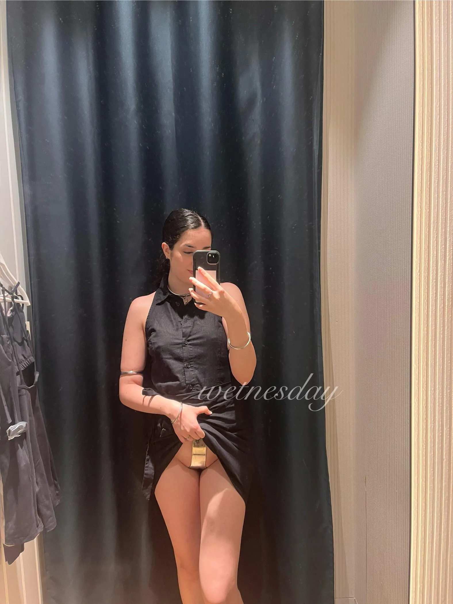 Shopping and everytime I get a new cloth he gets one day more of being caged🥹