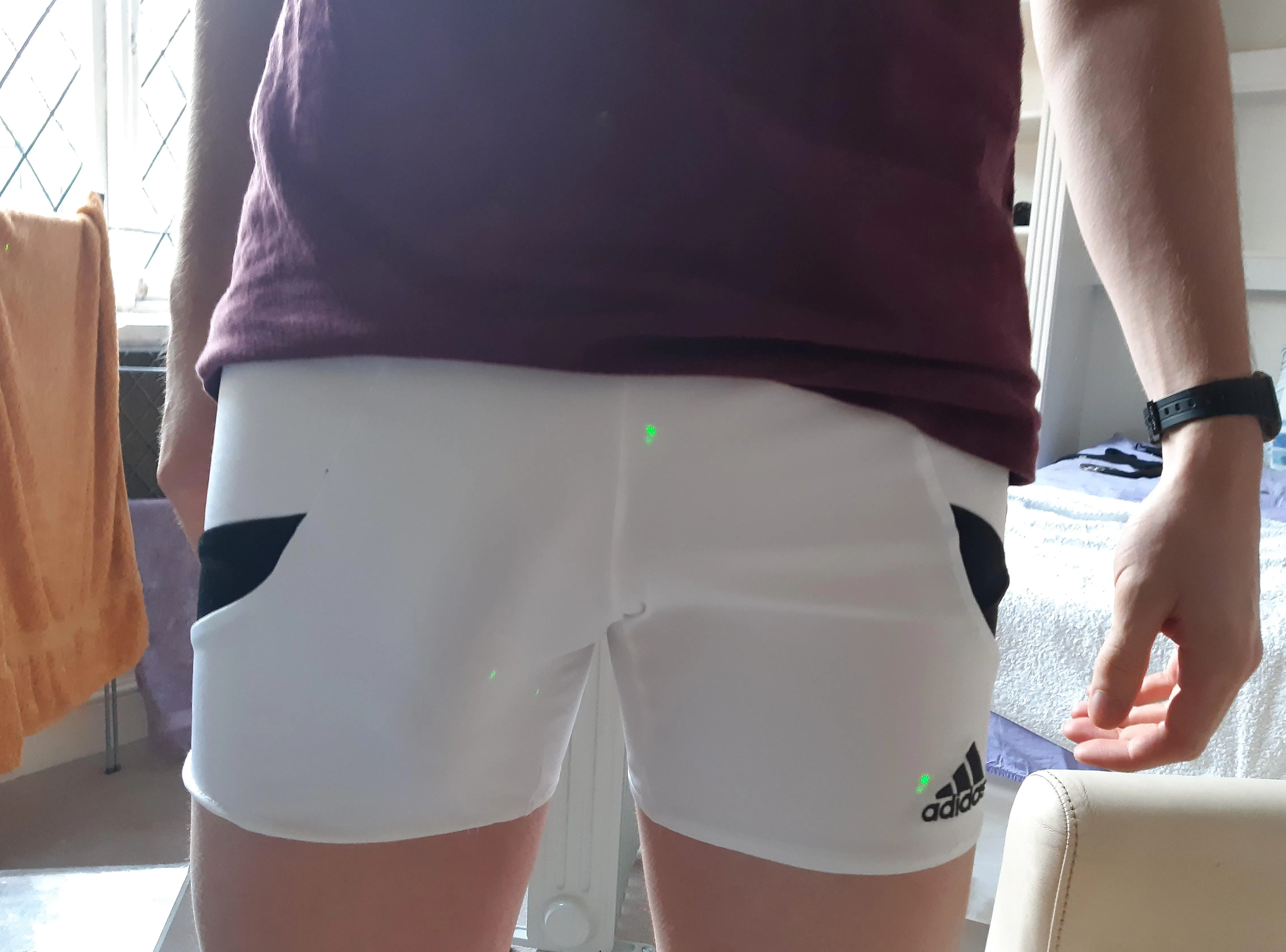 Shorts showing a sneaky outline