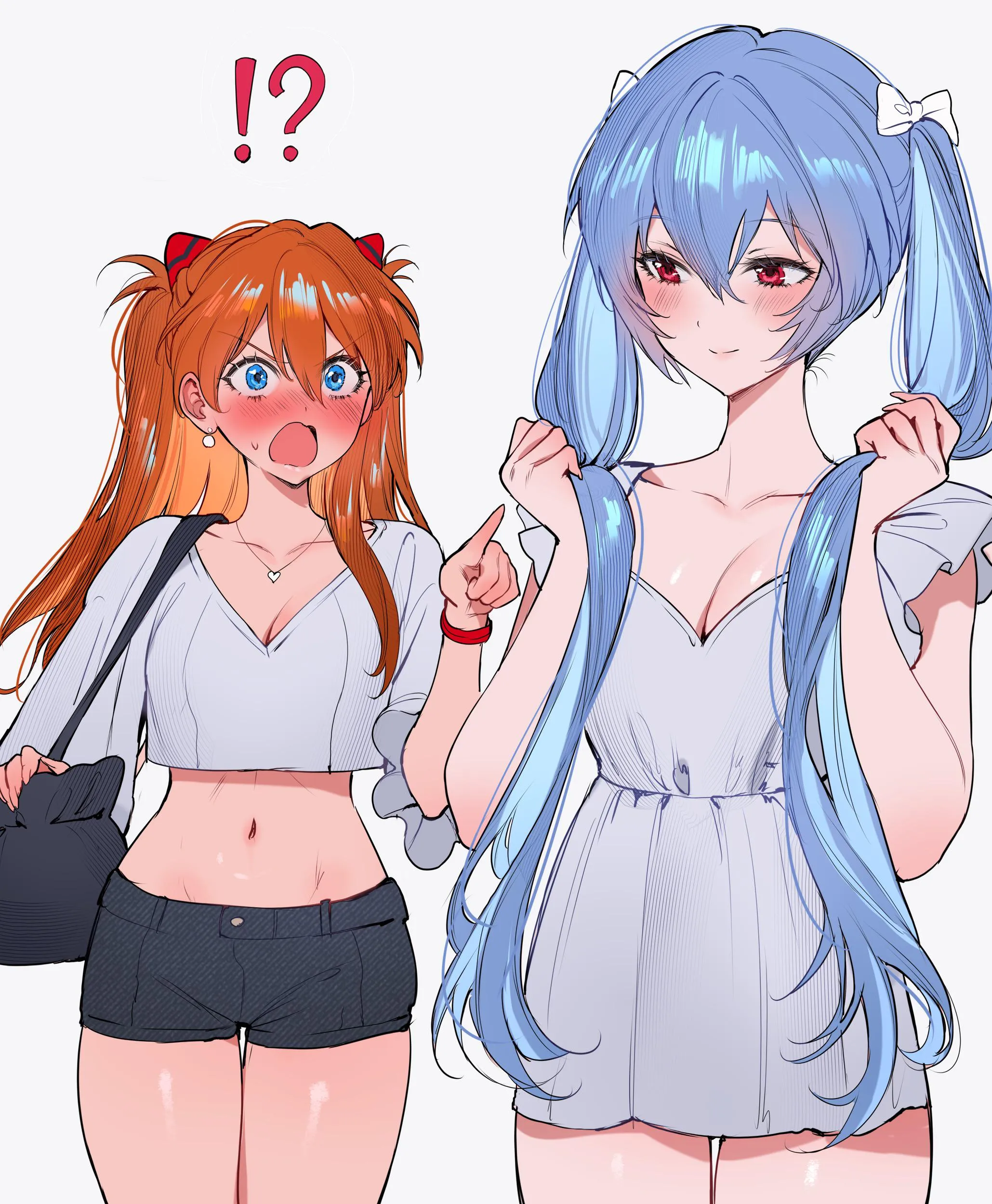 Asuka & Rei [Neon Genesis Evangelion]