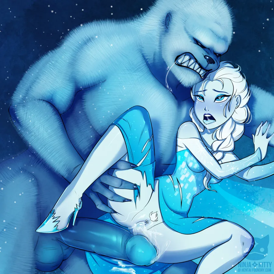 Elsa x yeti (NinjaKitty) [Frozen]