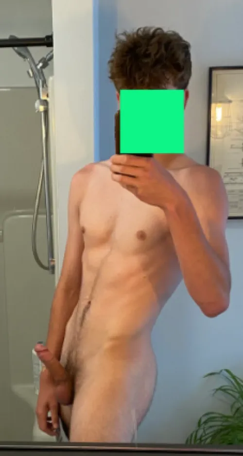 Finally let my boner out after a long day at school