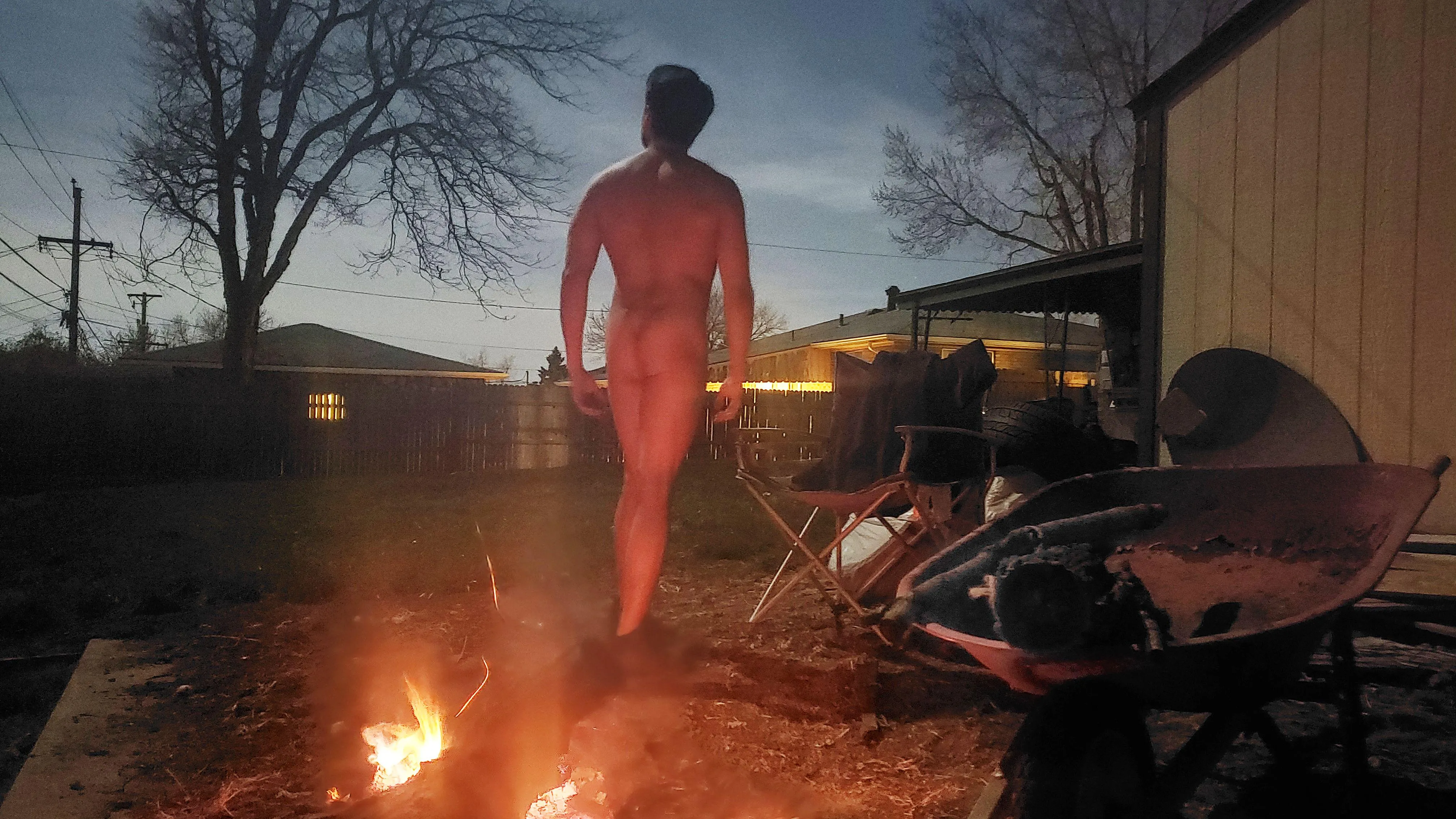 Found a chance to camp in a full moon recently