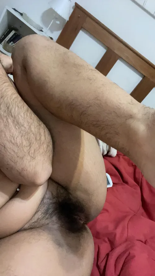 Hairy arms + hairy pussy + hairy legs