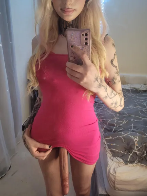 I will dress you up and then gangbang with my horny TS squad