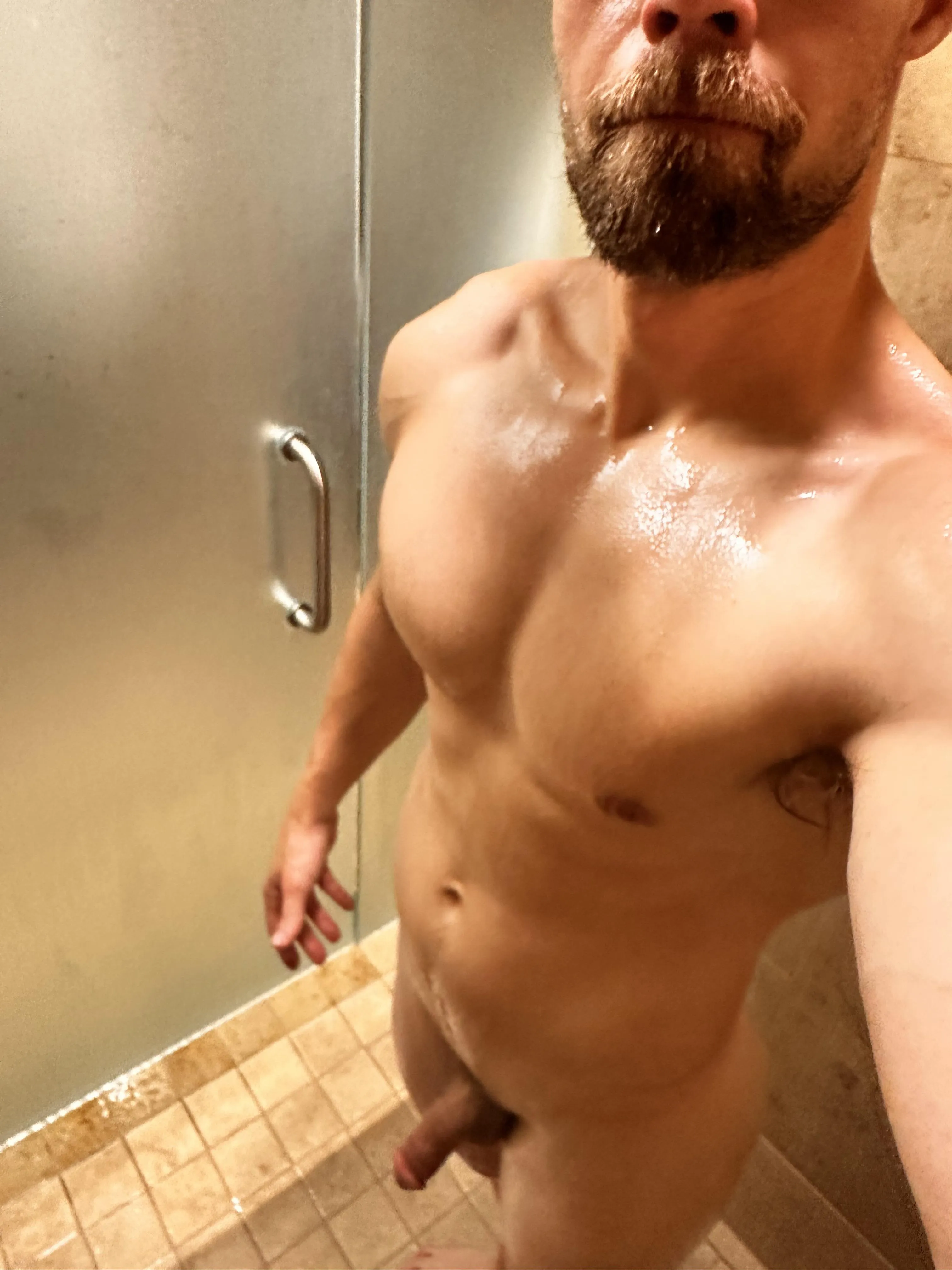 In the shower after my workout! Come join me lady’s!😉
