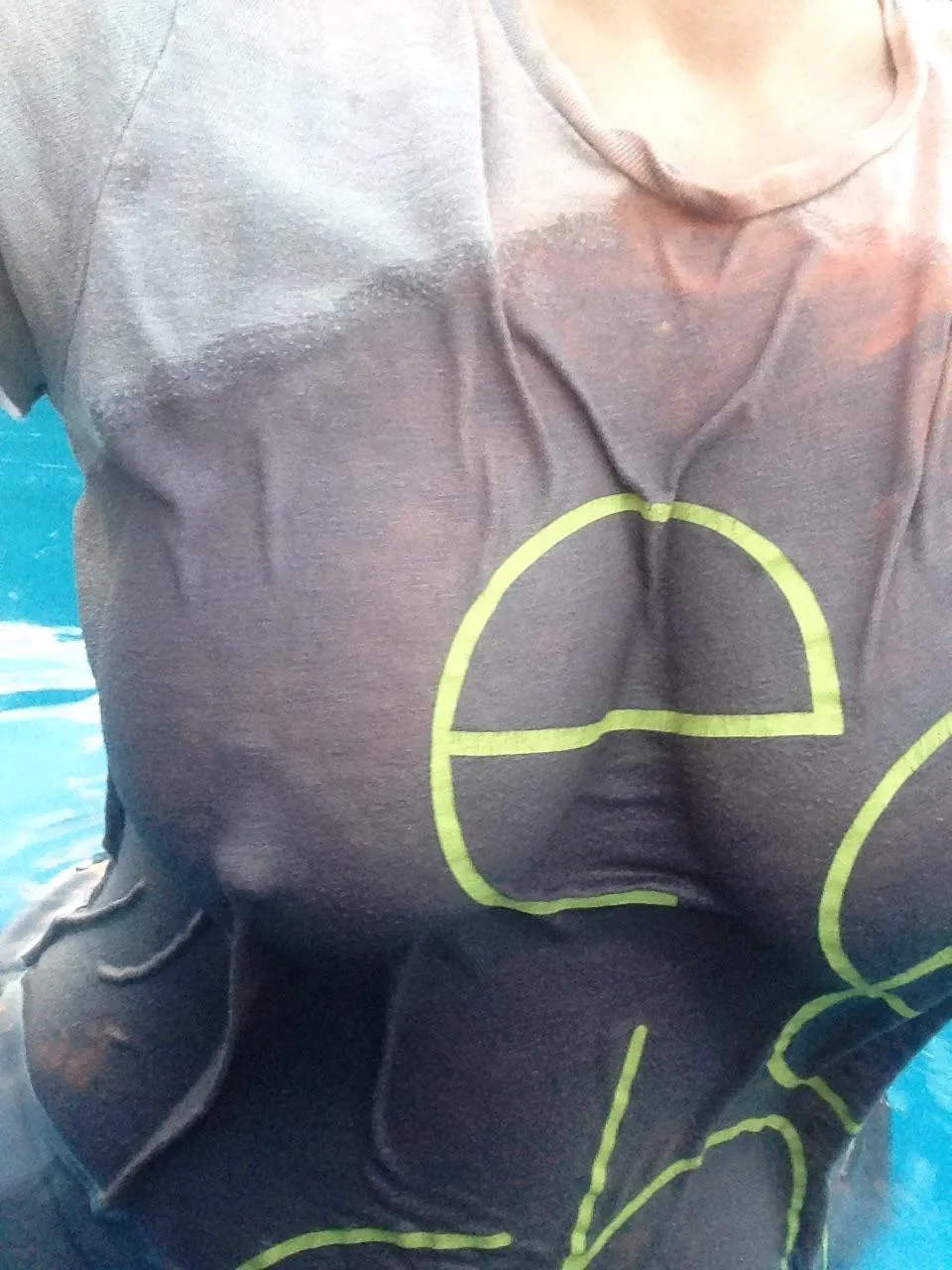 just a quick dip in the pool