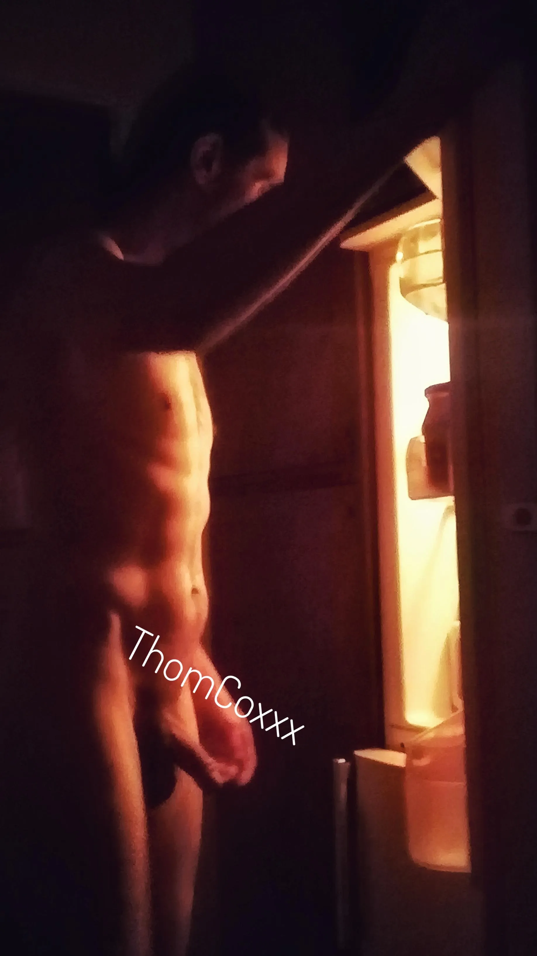 Late night fridge raid. Peering in to see if there's anything delicious. Can I get you anything? 😏