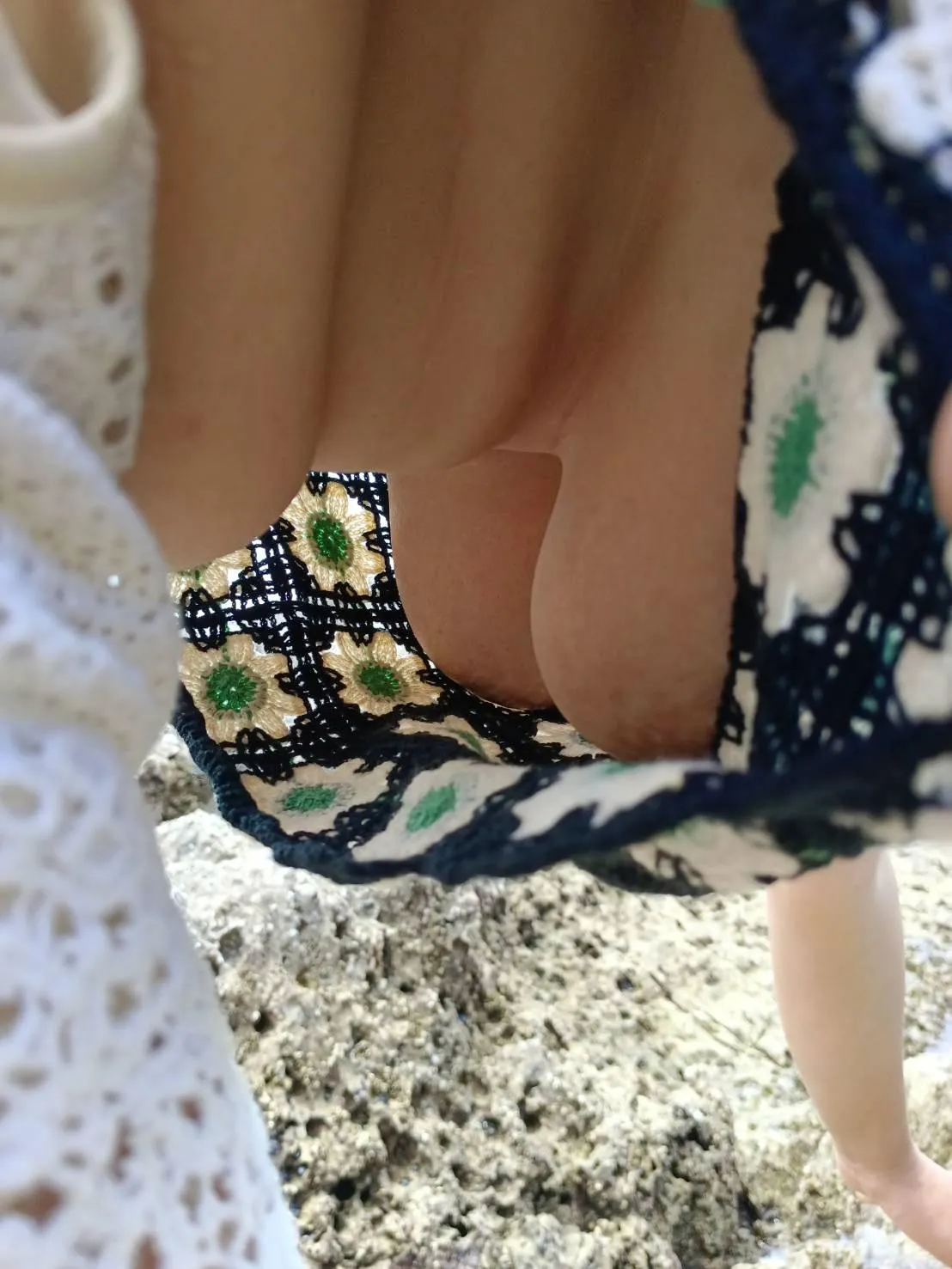 My wife likes to get caught off guard in public.