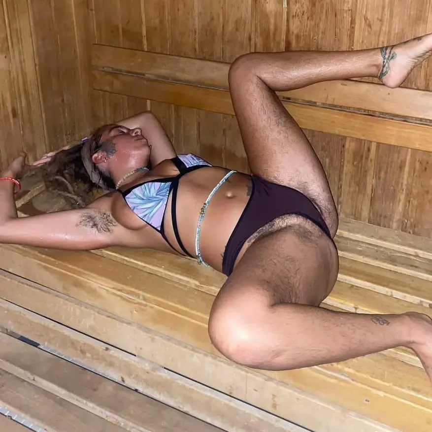 Sweating it out in the sauna
