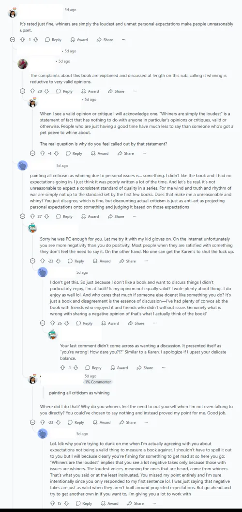 The Whining Ouroboros (I dunno how to use that metaphor(?))