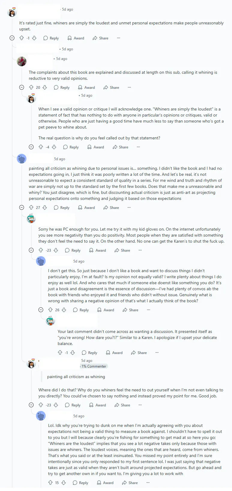 The Whining Ouroboros (I dunno how to use that metaphor(?))