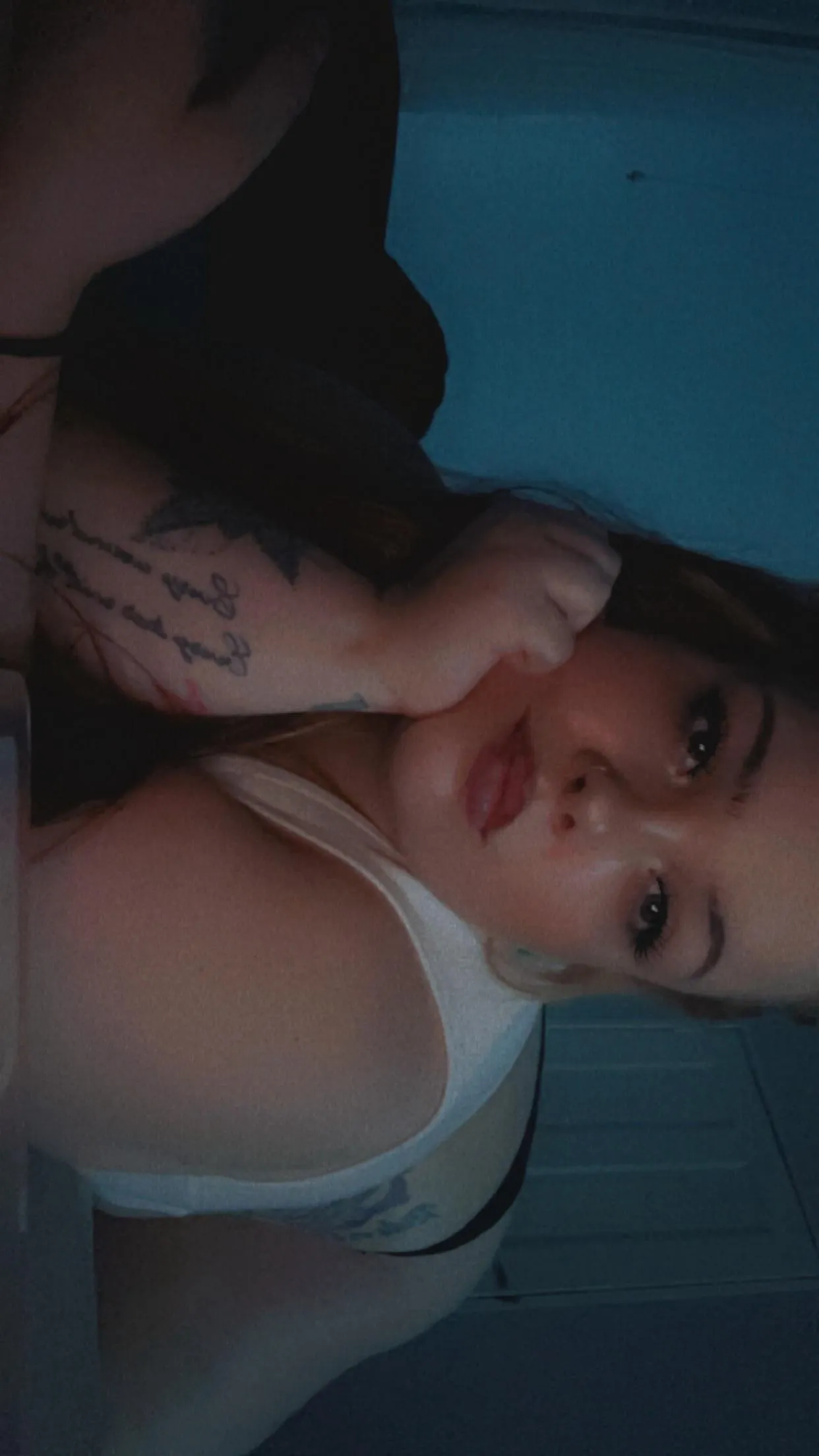 This is what I like to call the “ good girl “ position. Bent over & waiting.