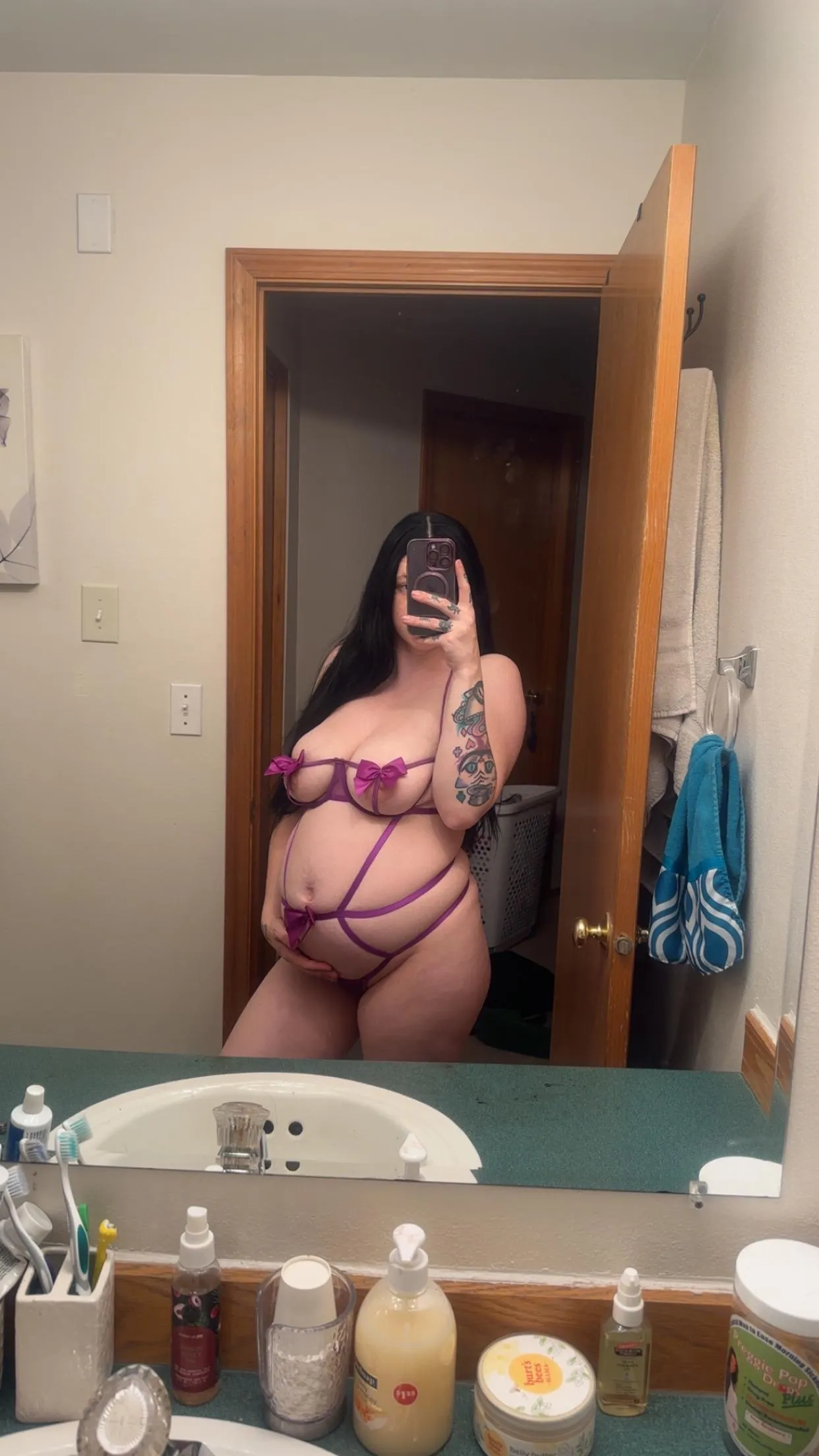 Unwrapped those preggo laces