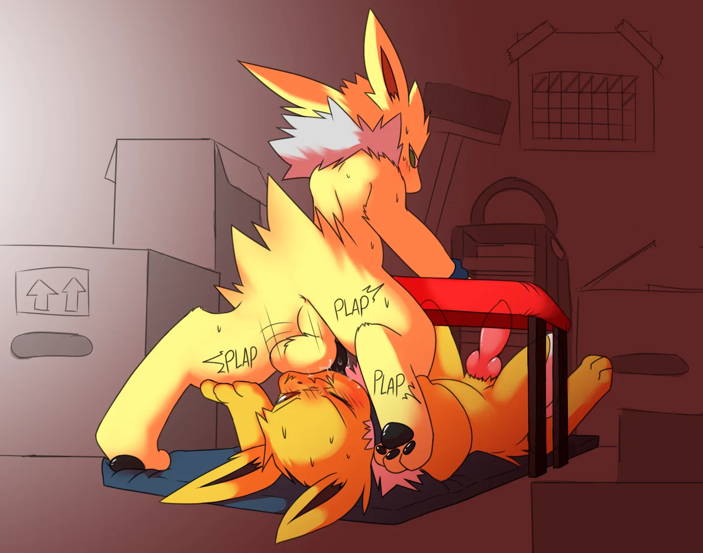 Fun Between Jolteons (miau)