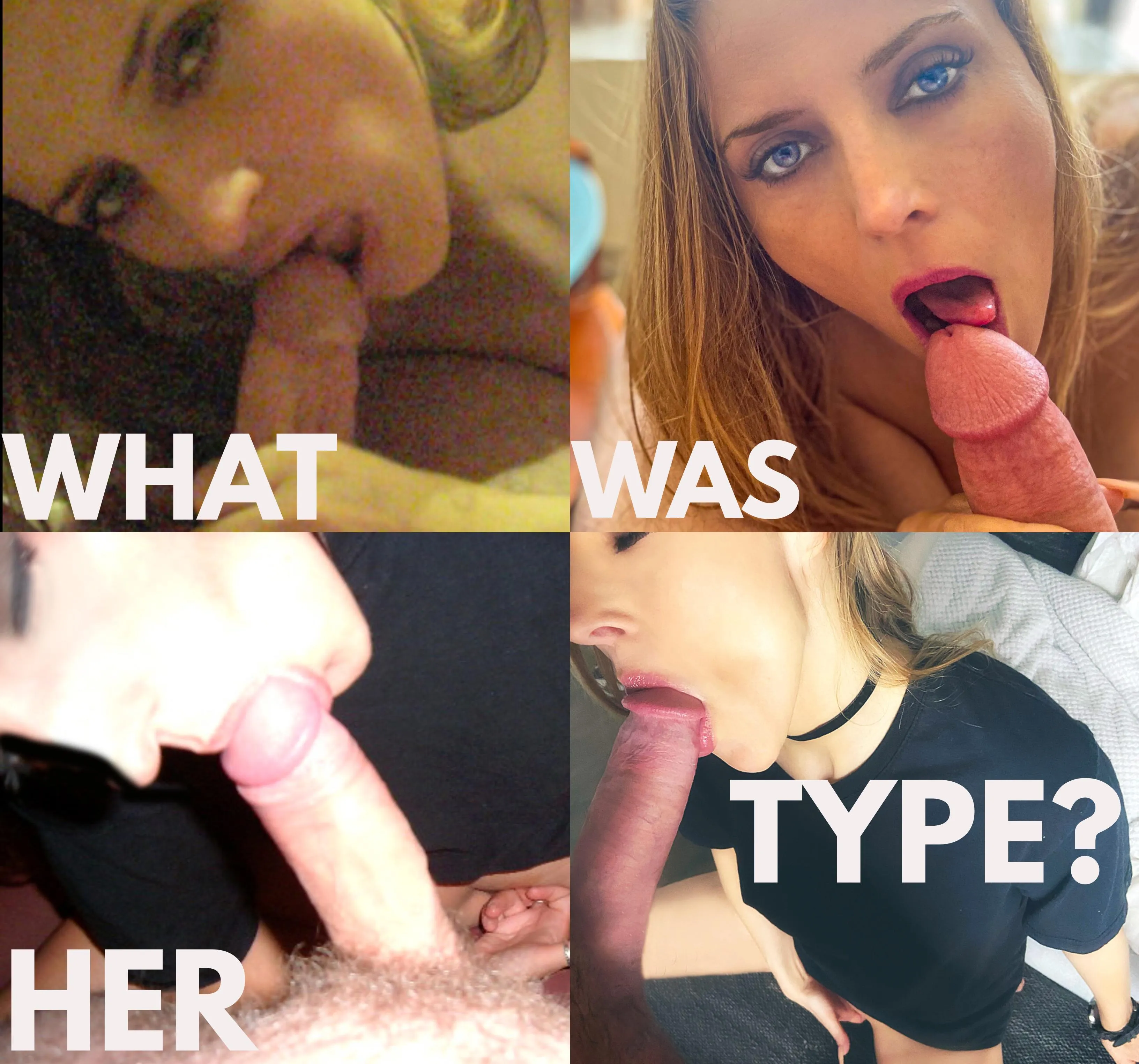 Going through all of her vids and photos, I am noticing she definitely has a type