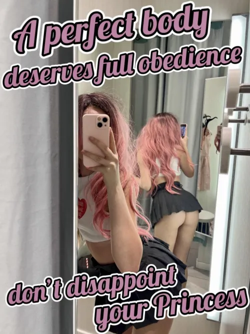 Kneel for your princess now. It's an order!