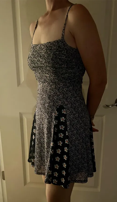 Mrs 1 getting ready for a nice dinner downtown.