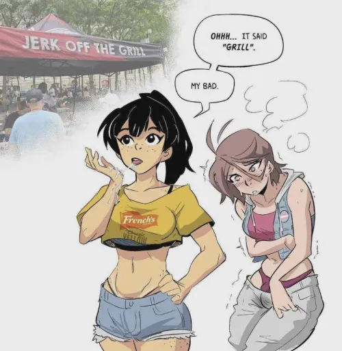 Ohhh it said grill not girl! My bad bestie!!