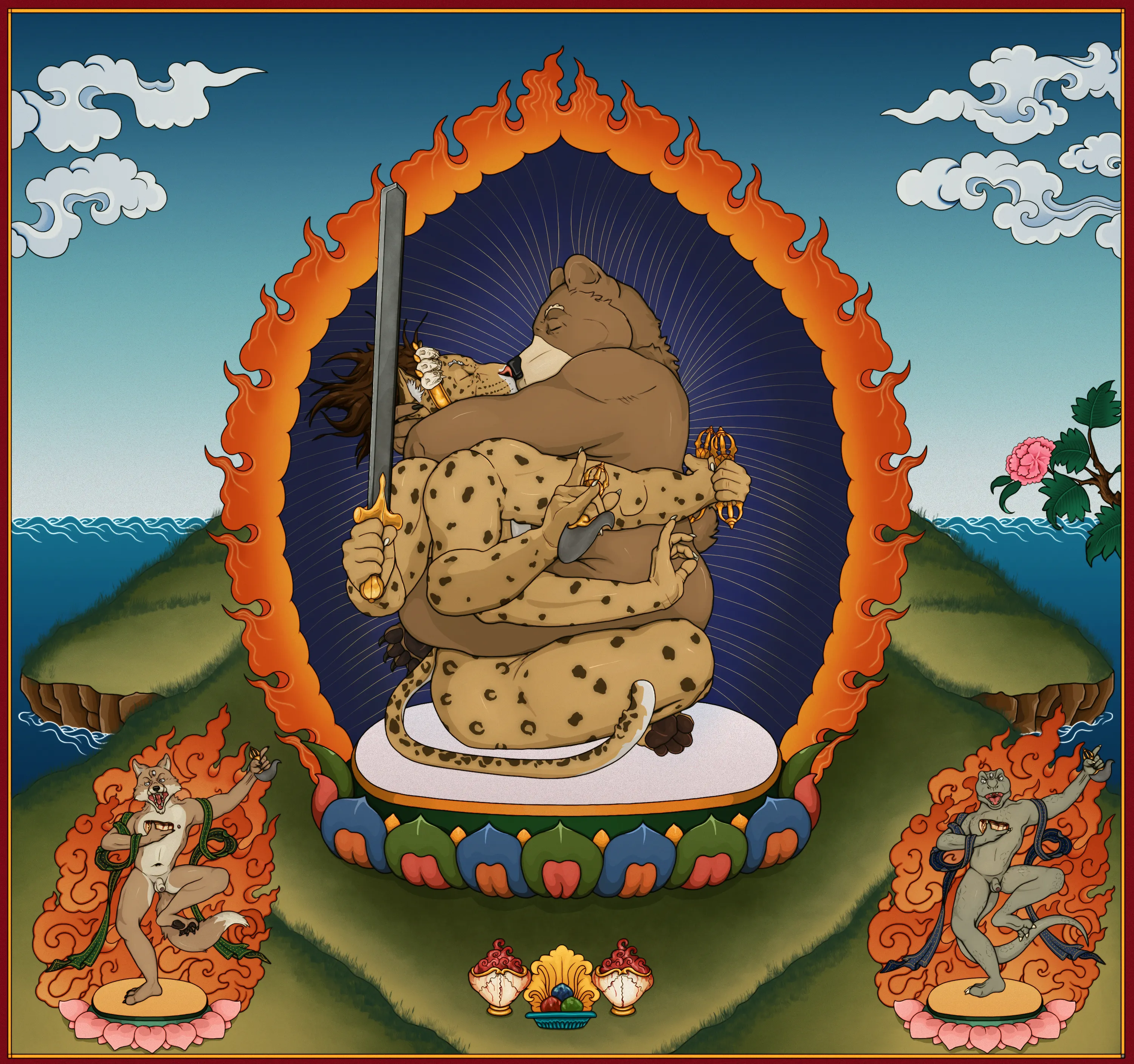 The primordial union of Wisdom and Compassion (xroshtag)