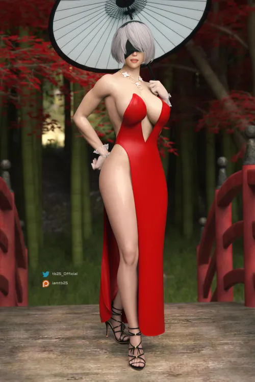 2B in Red Dress (TB25)