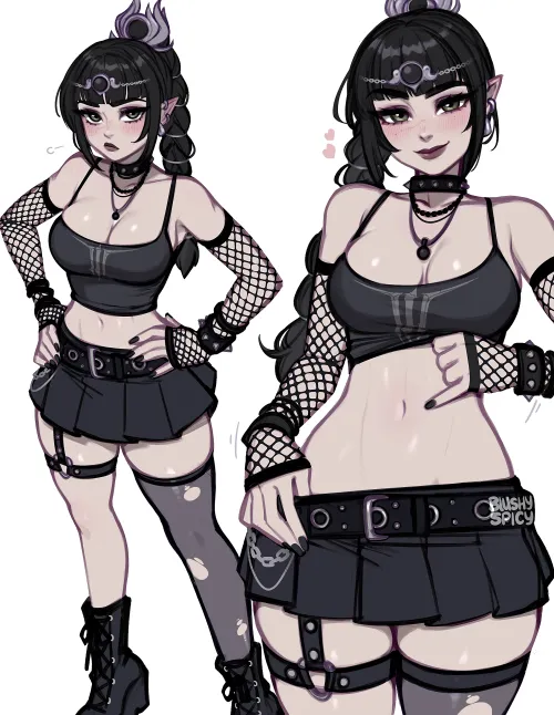 Goth Shadowheart [Baldurs Gate 3]