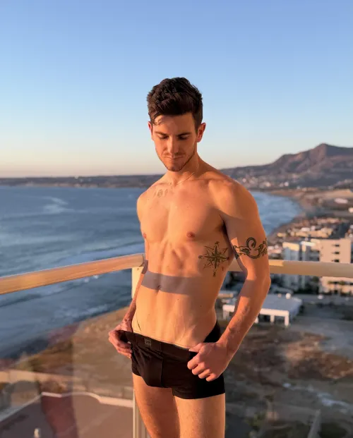 I want to fuck you against this balcony