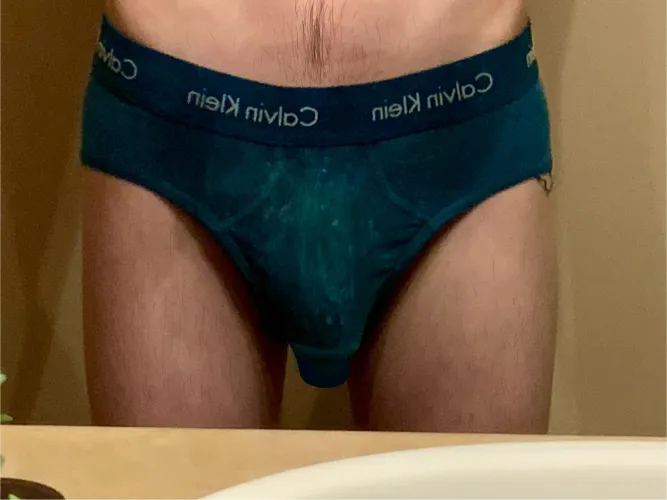 [18] super cumstained briefs