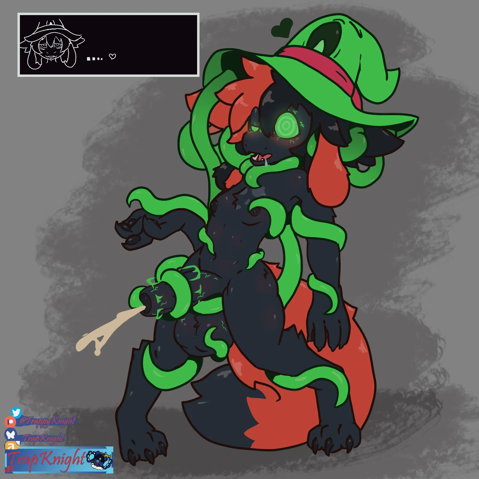 an cakebattergoat on the butterfly place getting hatted, the hat was not satisfied with just one goat boi (trapknight)