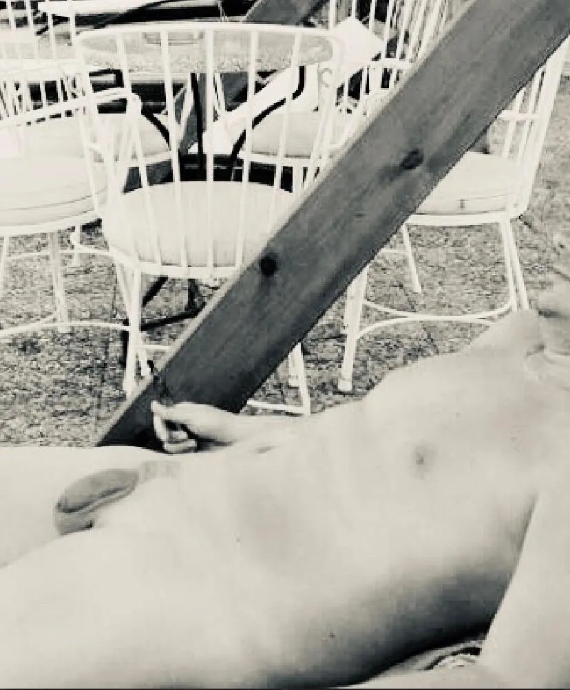 Chilling by the pool