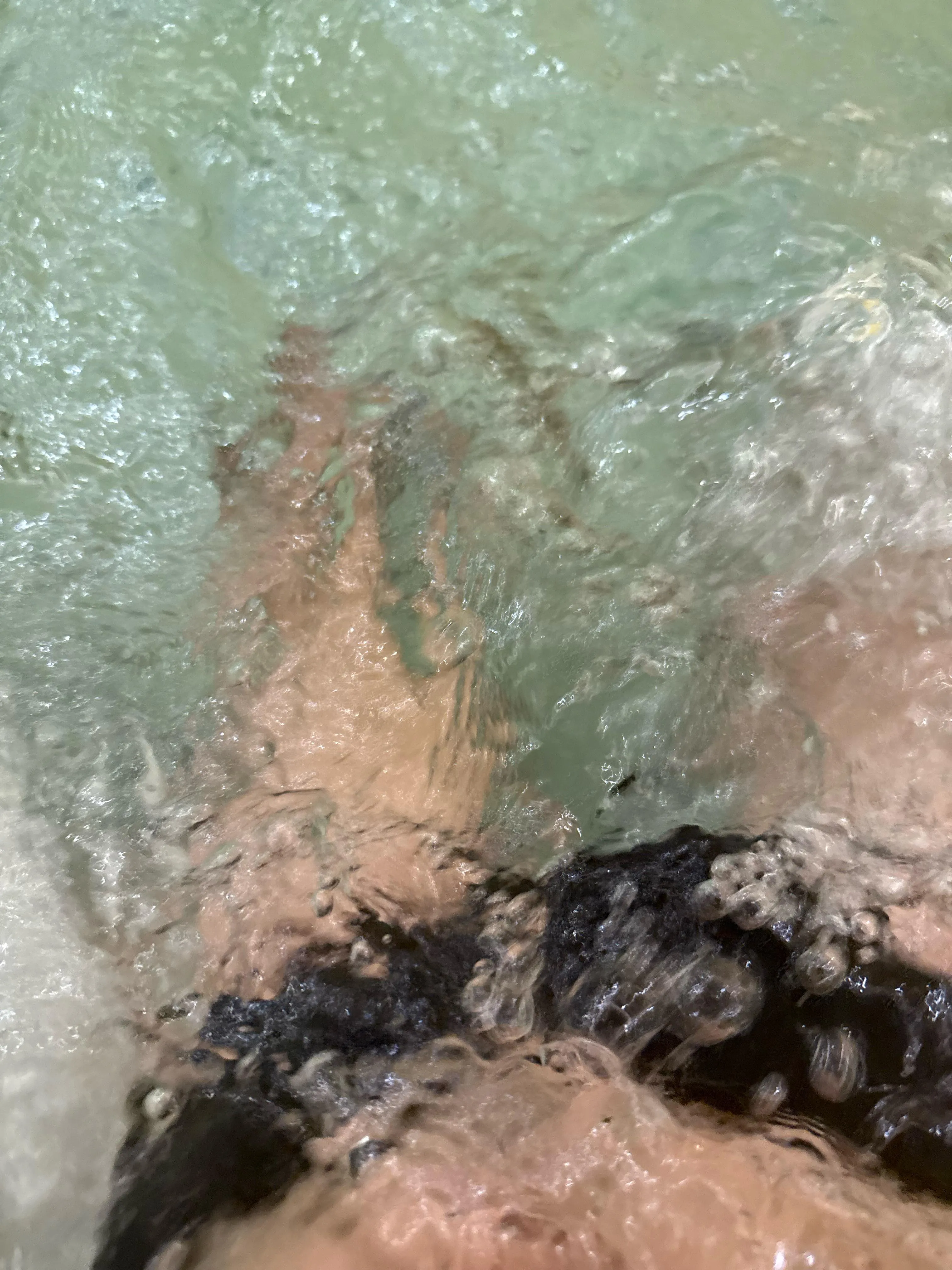 In the Sauna waiting for someone to walk in