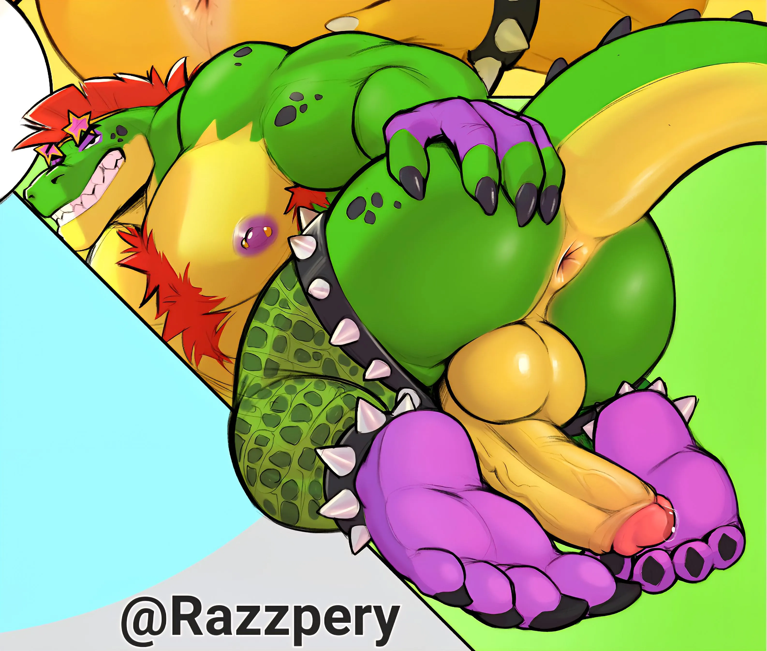 Monty is Presenting his ass to you 🏳️‍🌈 Don’t you want to worship him? 💦 (@Razzpery)