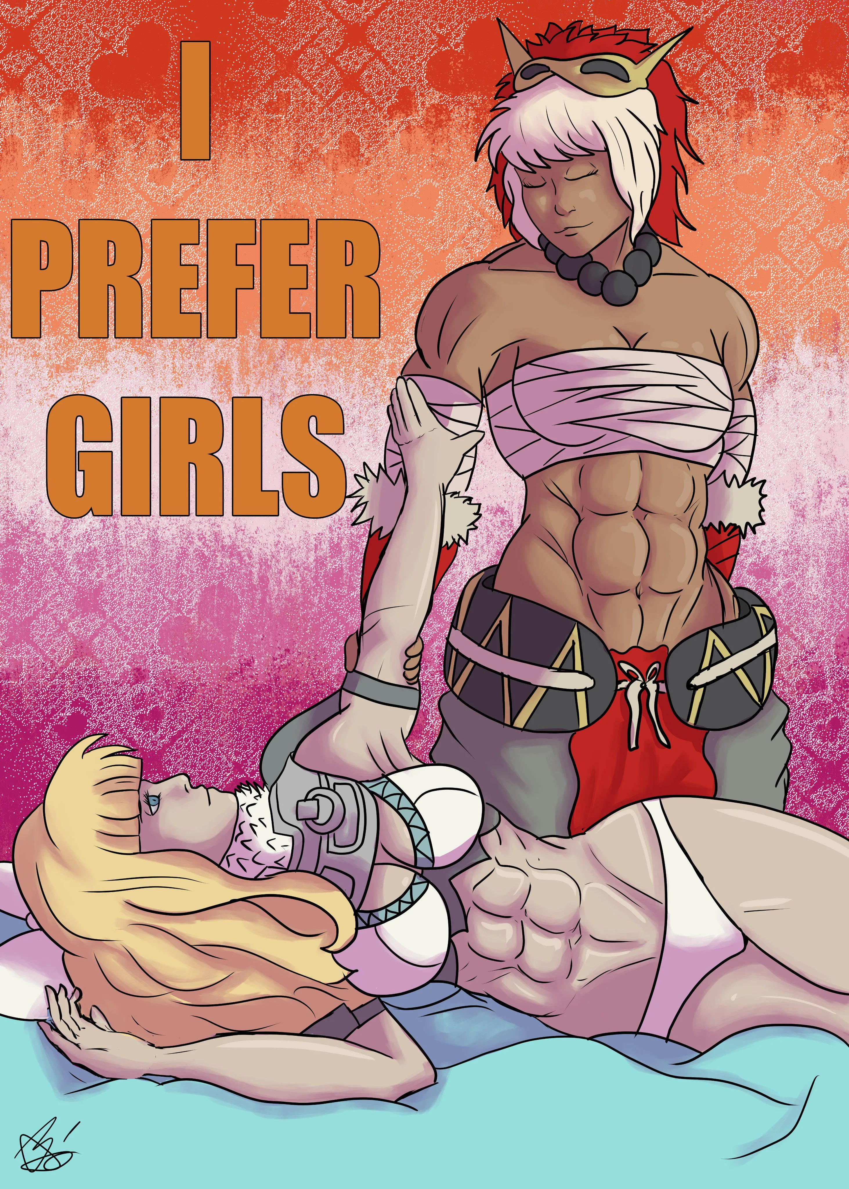 Old fanart but this time fullcolor, for this month! Rinkah - Charlotte (by me)