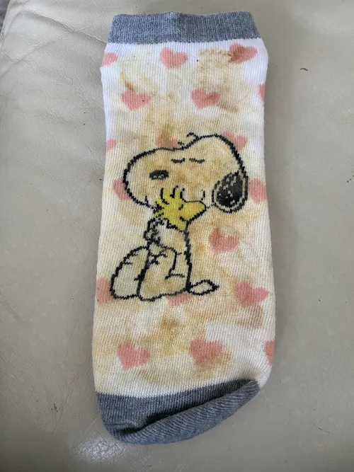 Snoopy hugging Woodstock while I socked them in cum
