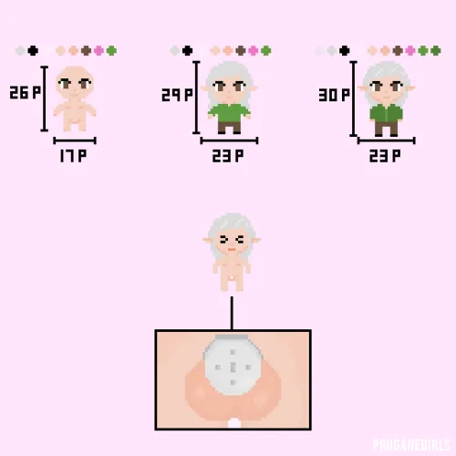 That's what happens when you are making pixel art while locked in chastity •ᴗ• sharing w u my game dev steps