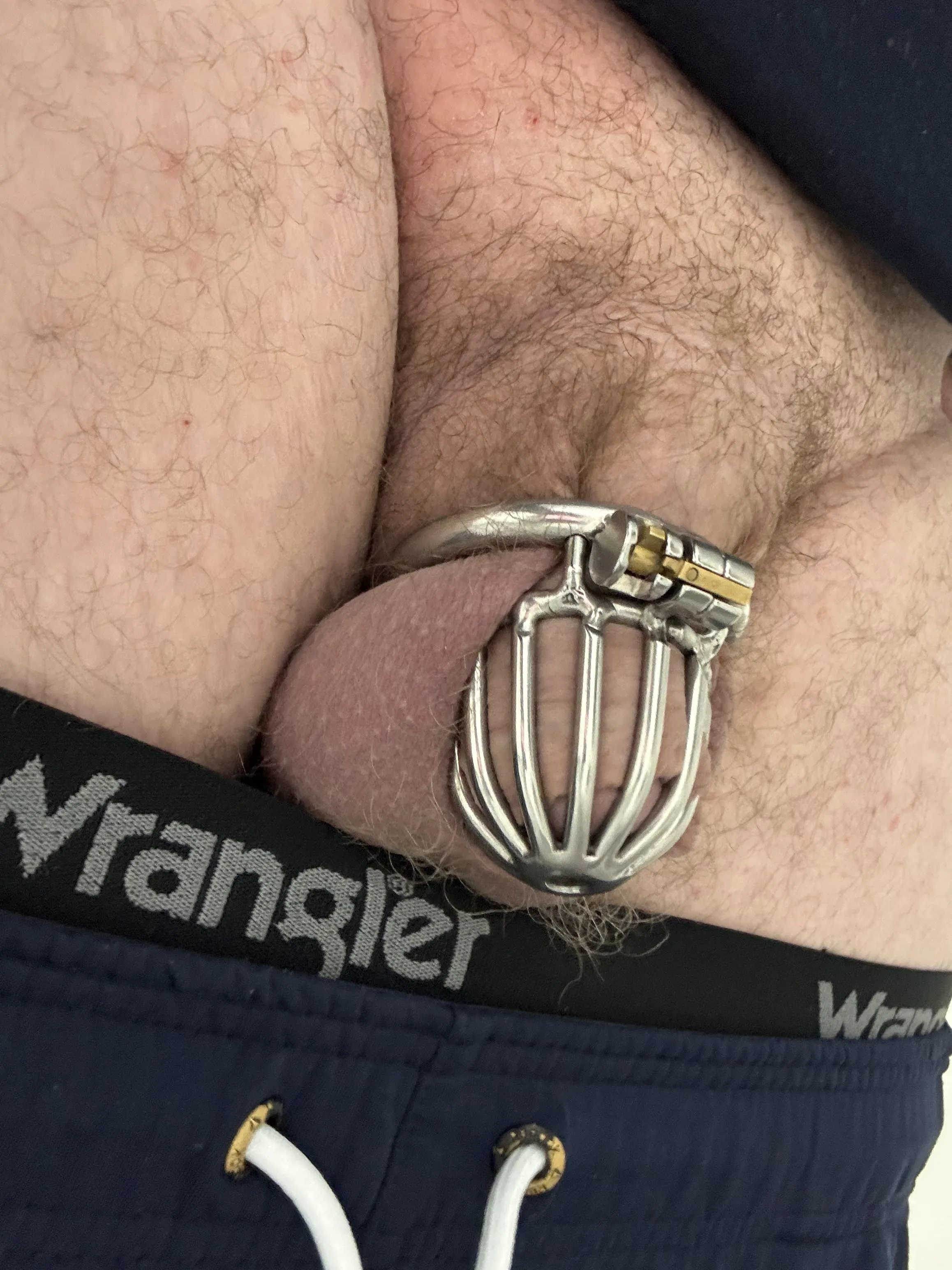 Today marks 28 days in my cage. Btw fyi I am self locked