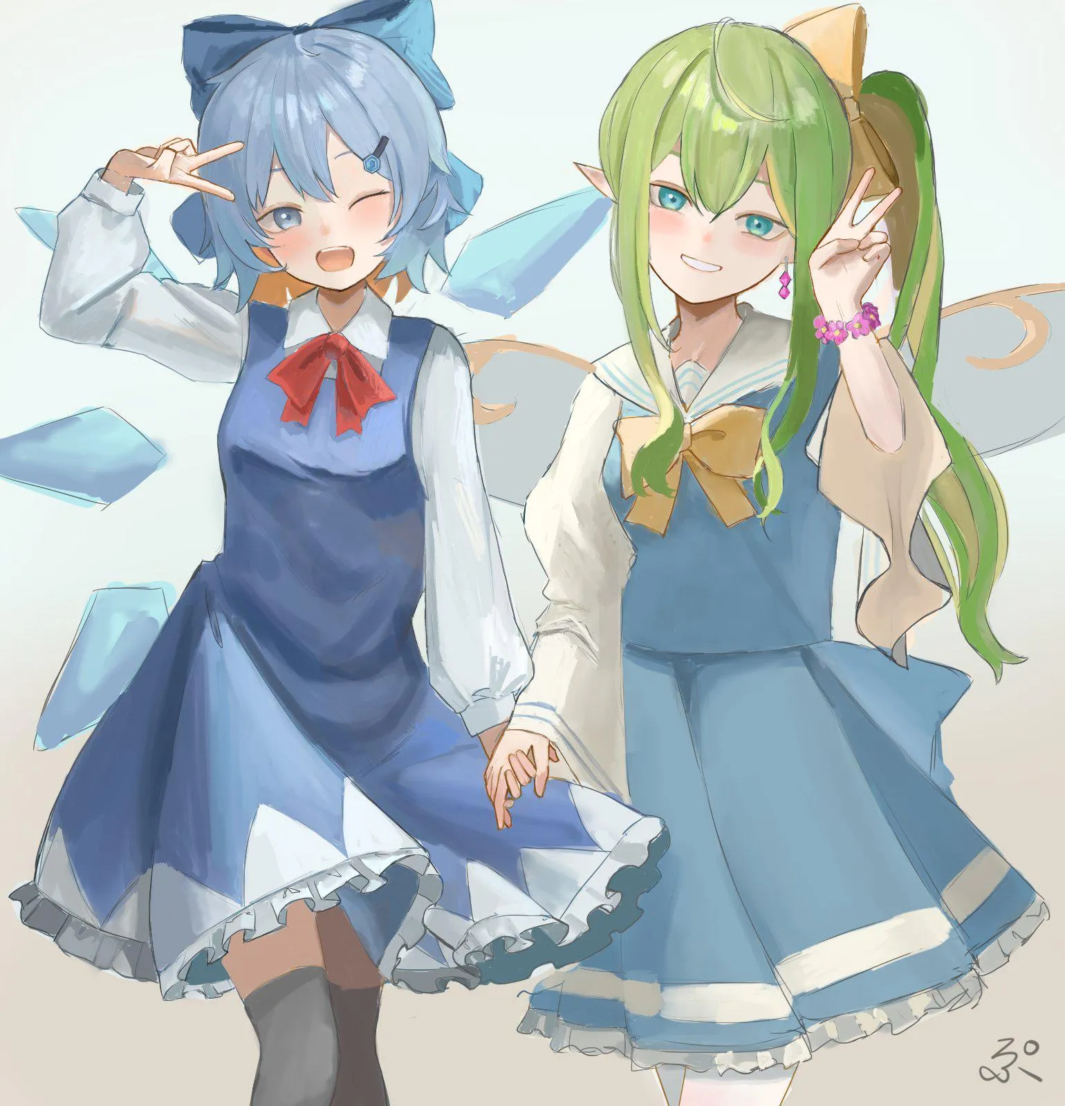 Cirno and Daiyousei