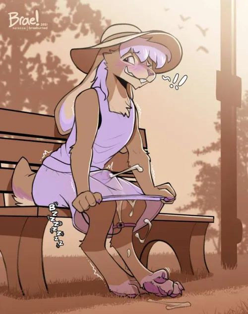 [M] Got a little excited on the morning walk (braeburned)