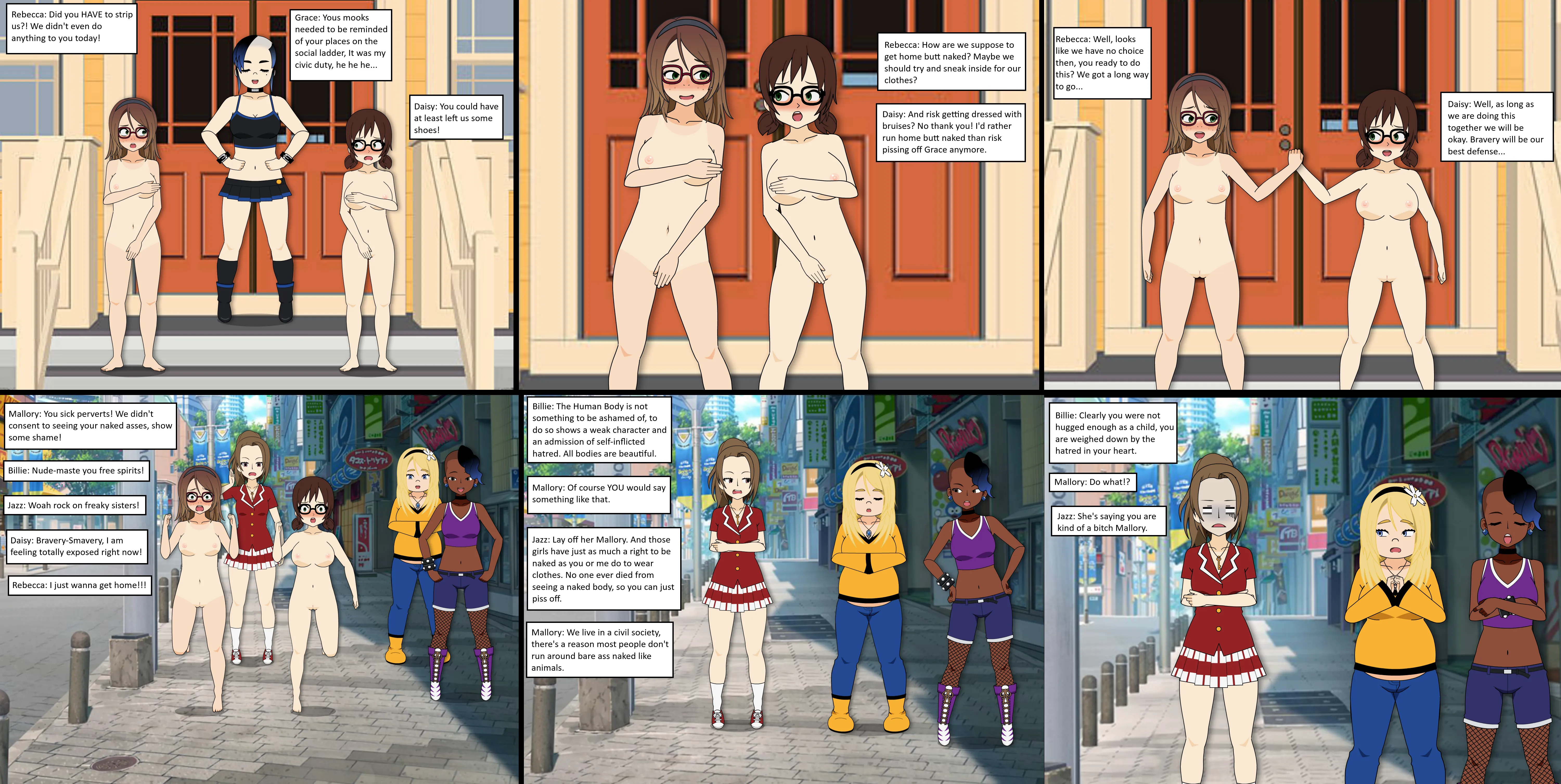 Stripped for the Streets (Forced Nudity/CFNF)