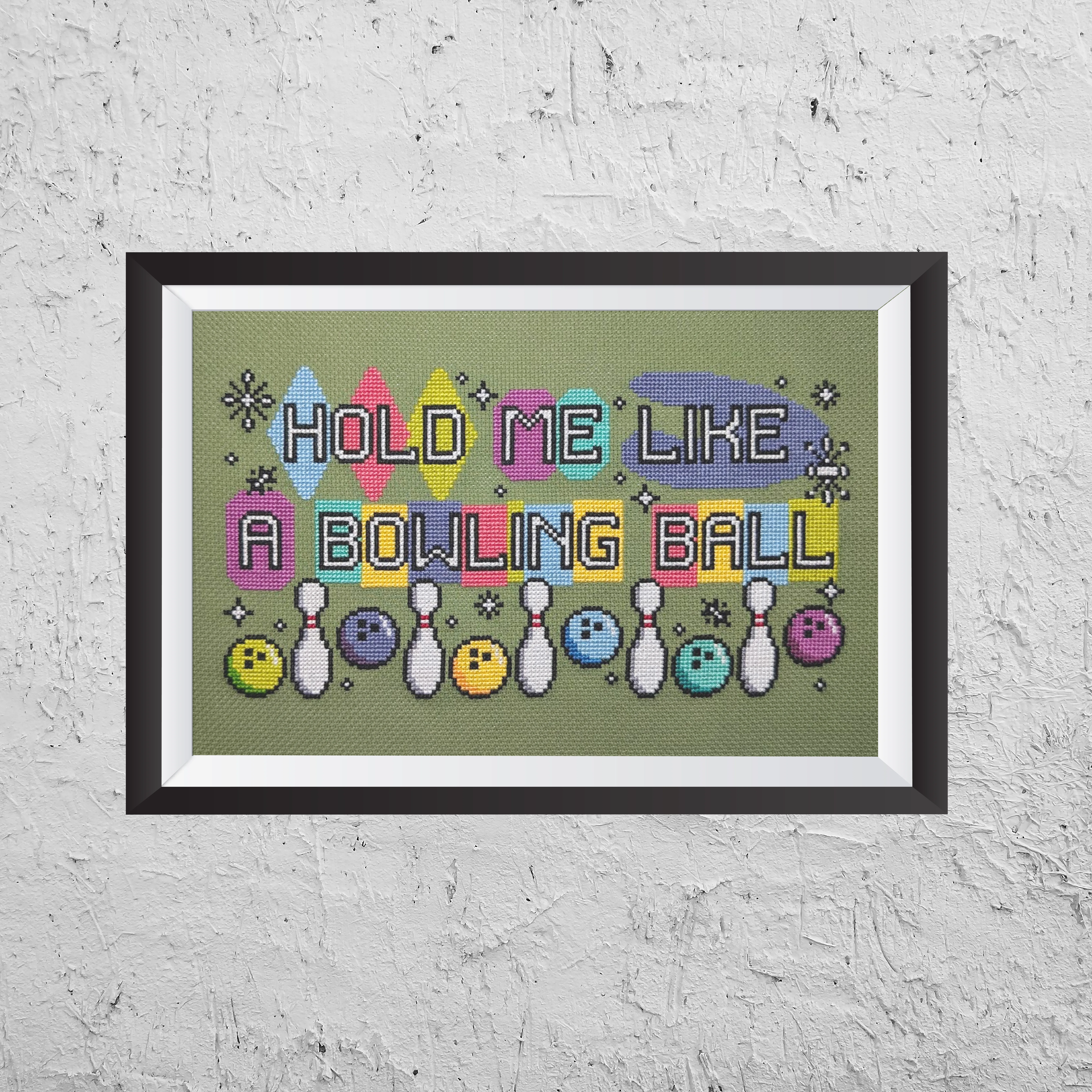 This phrase made me giggle so I stitched it.