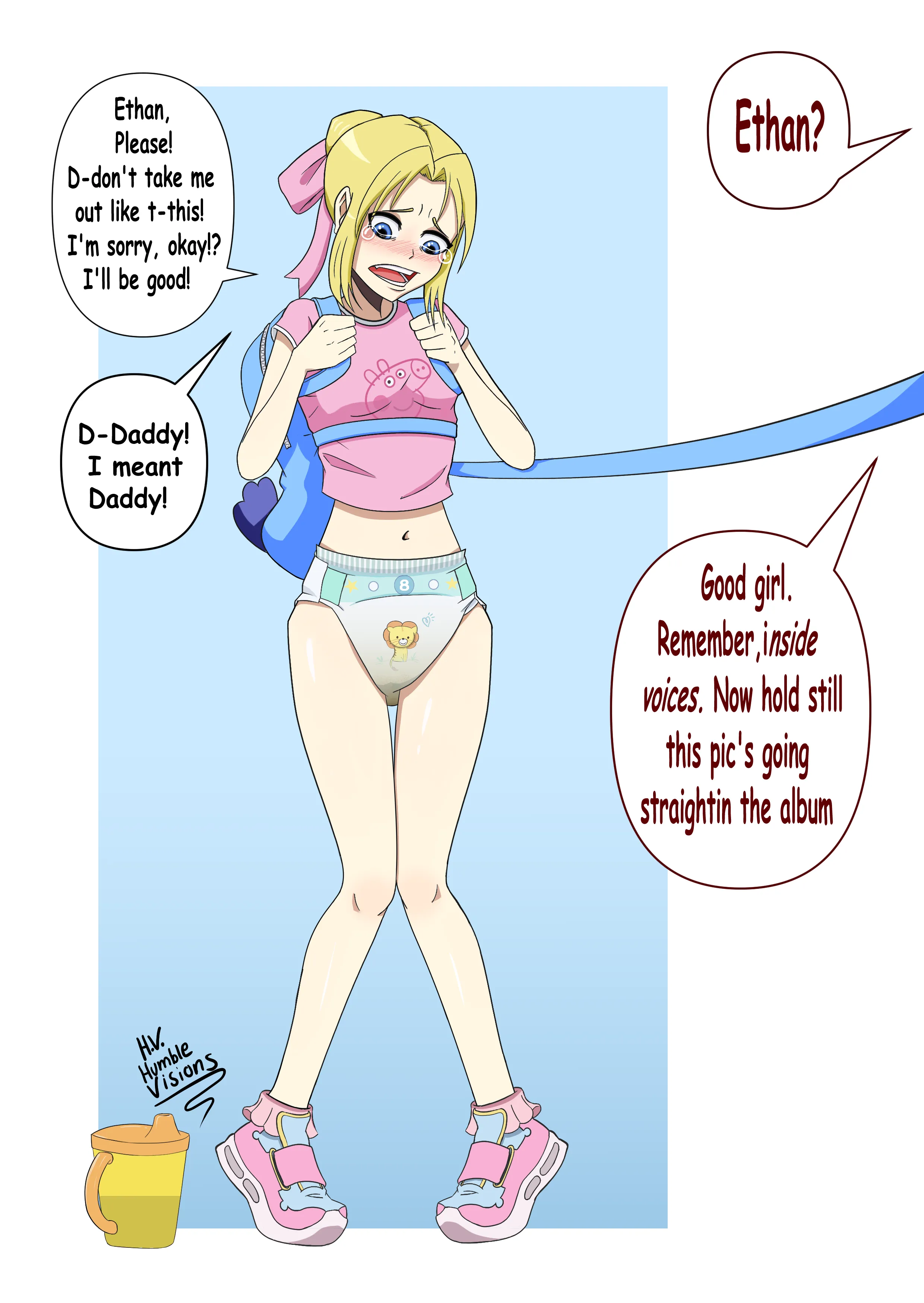 (Art by HumbleVisions) Red Moda's OC baby outfit challenge