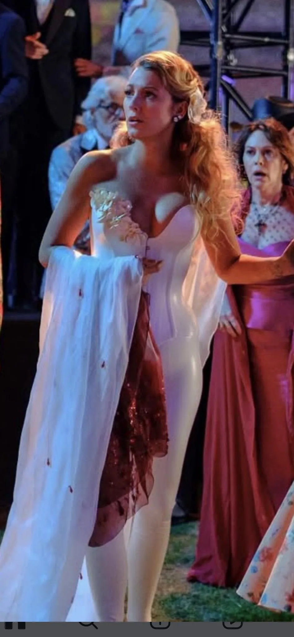 Blake in White latex leggings