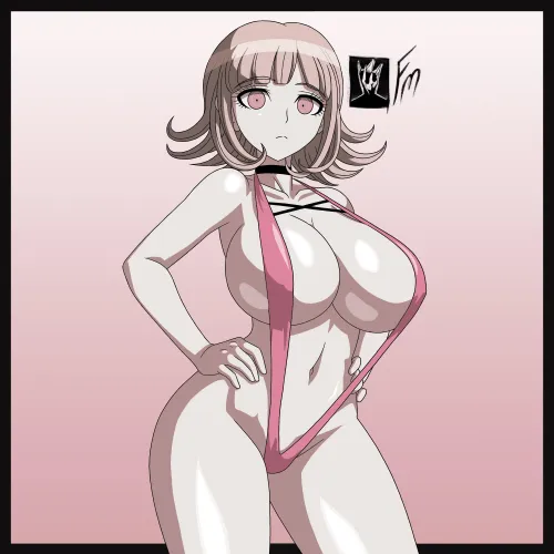 Chiaki in a slingshot bikini (TheFungusManAB)