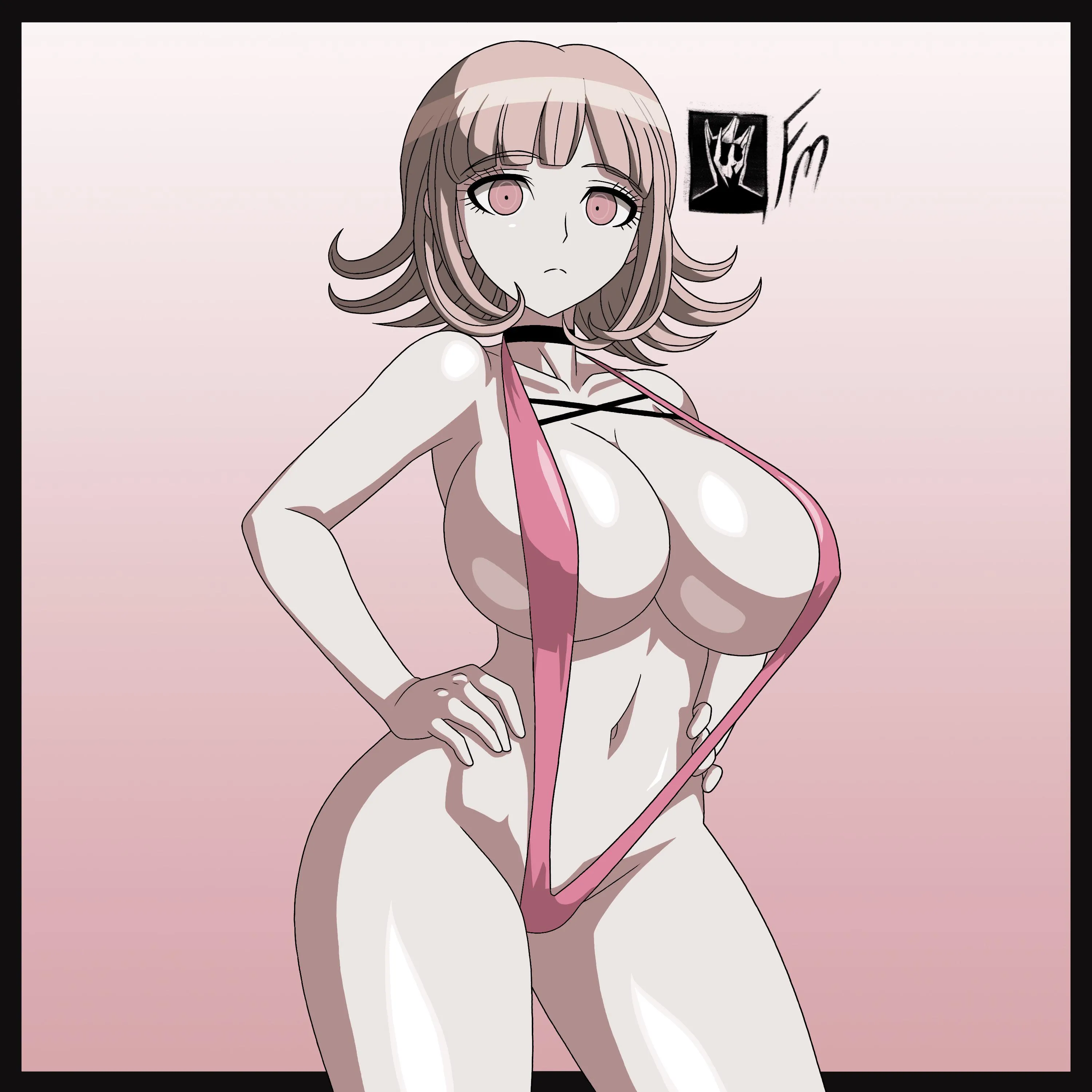Chiaki in a slingshot bikini (TheFungusManAB)