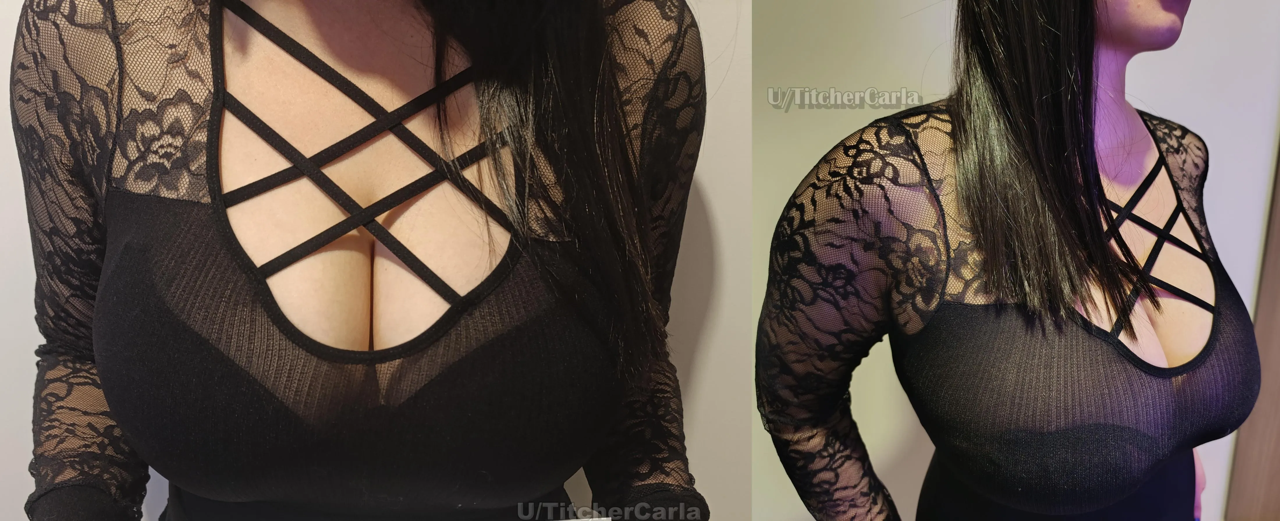 Favorite angle for this cleavage. Front or side view