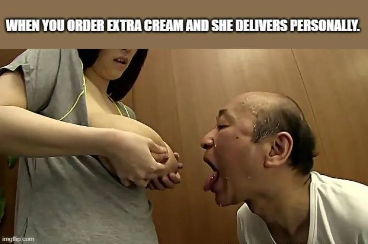 Frappe coffee with extra cream